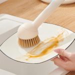 Rotatable Dish Washing Brush Long Handle-1527 - Image 2