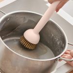 Rotatable Dish Washing Brush Long Handle-1527 - Image 3