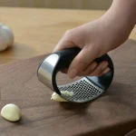Stainless Steel Garlic Press Crusher Squeezer Mincer Chopper-1572