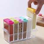 6pc Spice Jars Dispenser-1564 - Image 3