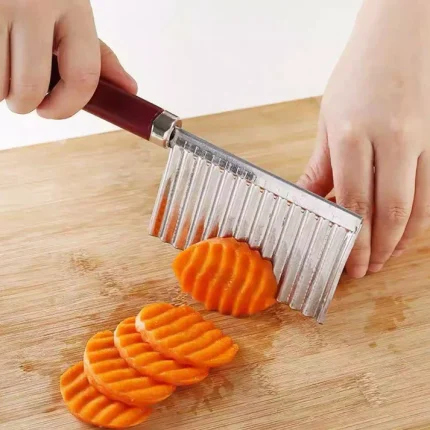 Stainless Wavy Potato Fries Cutter Knife-1574