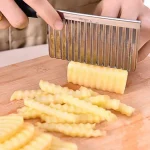 Stainless Wavy Potato Fries Cutter Knife-1574 - Image 2