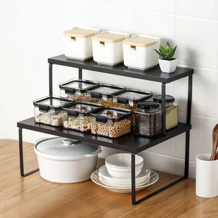 Kitchen Cabinet Metal Rack (Pack of 2)-1548